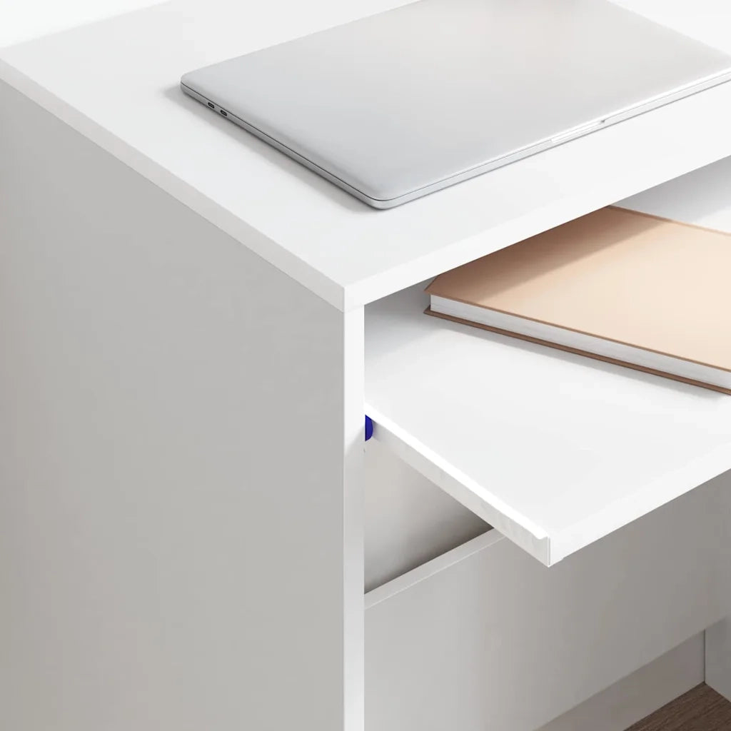 Scrivania | Tavolo da Ufficio Bianco 77.5 x 43 x 79 cm Legno multistrato