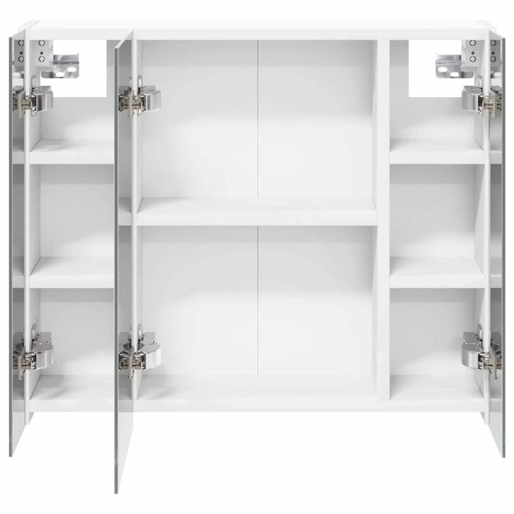 Mobiletto per specchio da bagno Bianco 60 x 14,5 x 50 cm