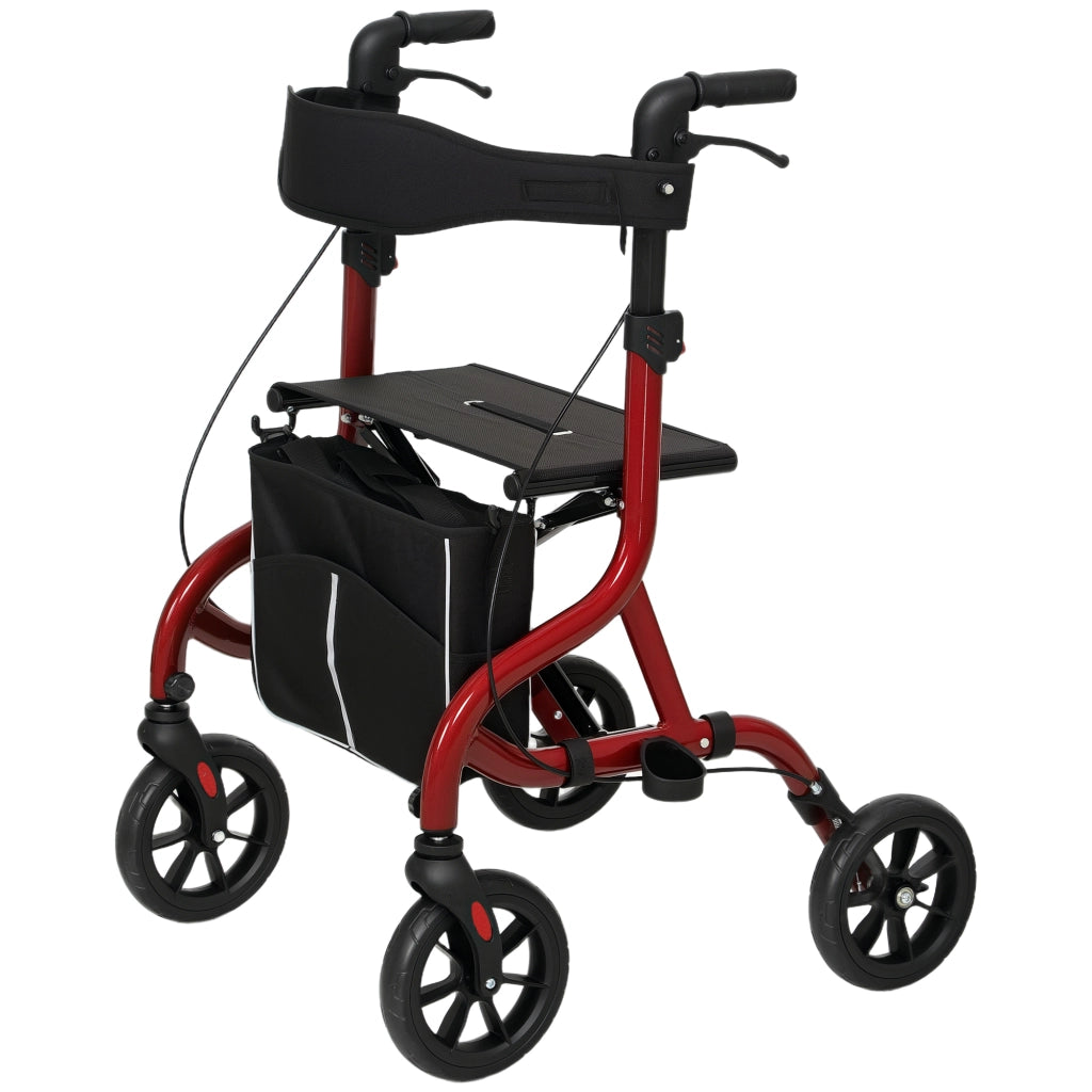 Sedia con Schienale e Seduta Pieghevole ¨C zephmum ¨C Altezza Regolabile, Rosso