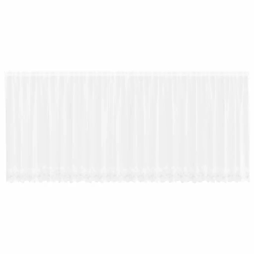 vidaXL Tende con tende Bianco 600 x 180 cm Poliestere