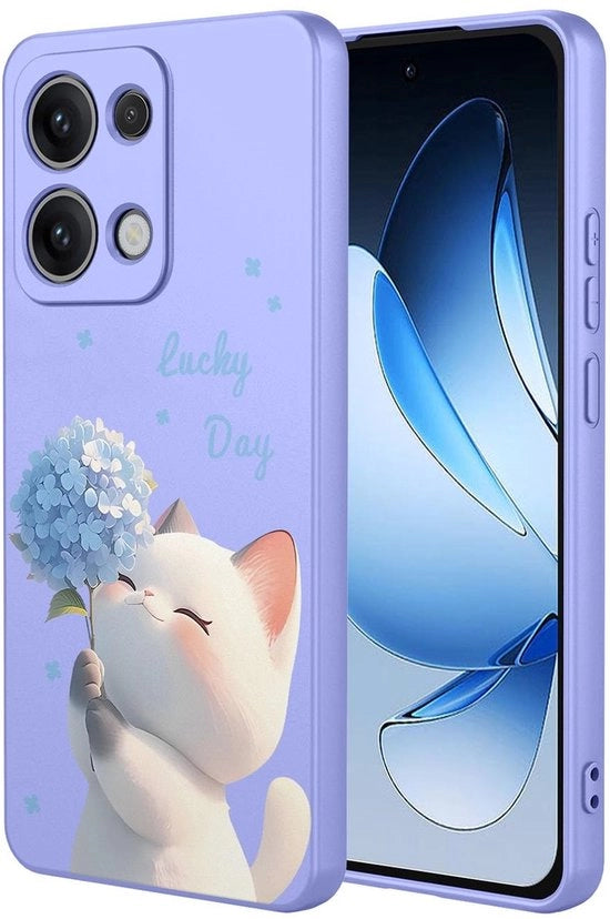Custodia in silicone ultra-sottile - Resistente allo shock - Disegno elegante - Rivestimento TPU morbido - Microfibra - Compatibile con Oppo Reno13 5G - Custodia per smartphone
