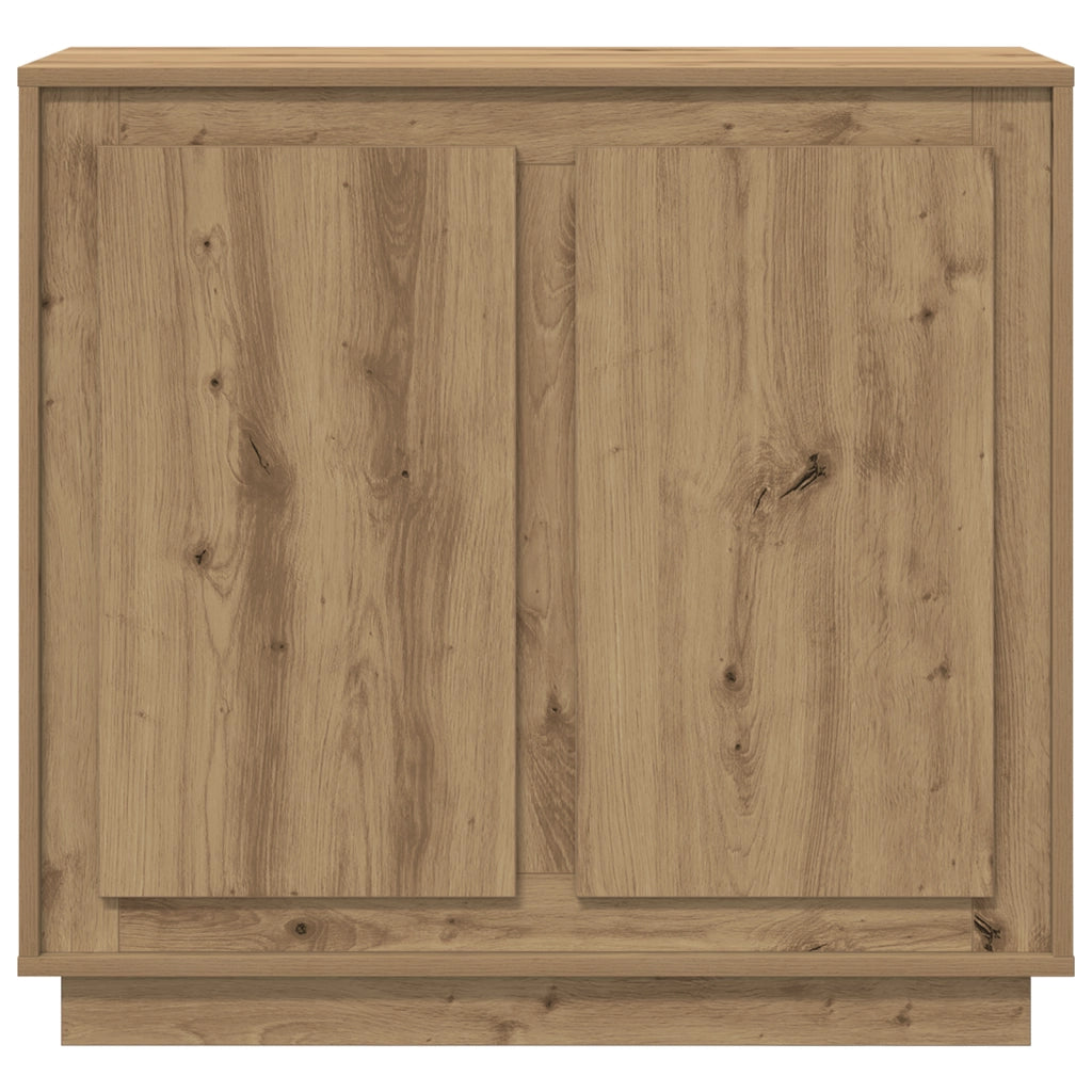Sideboard  in rovere artisanale 80x34x75 cm in legno ingegnerizzato