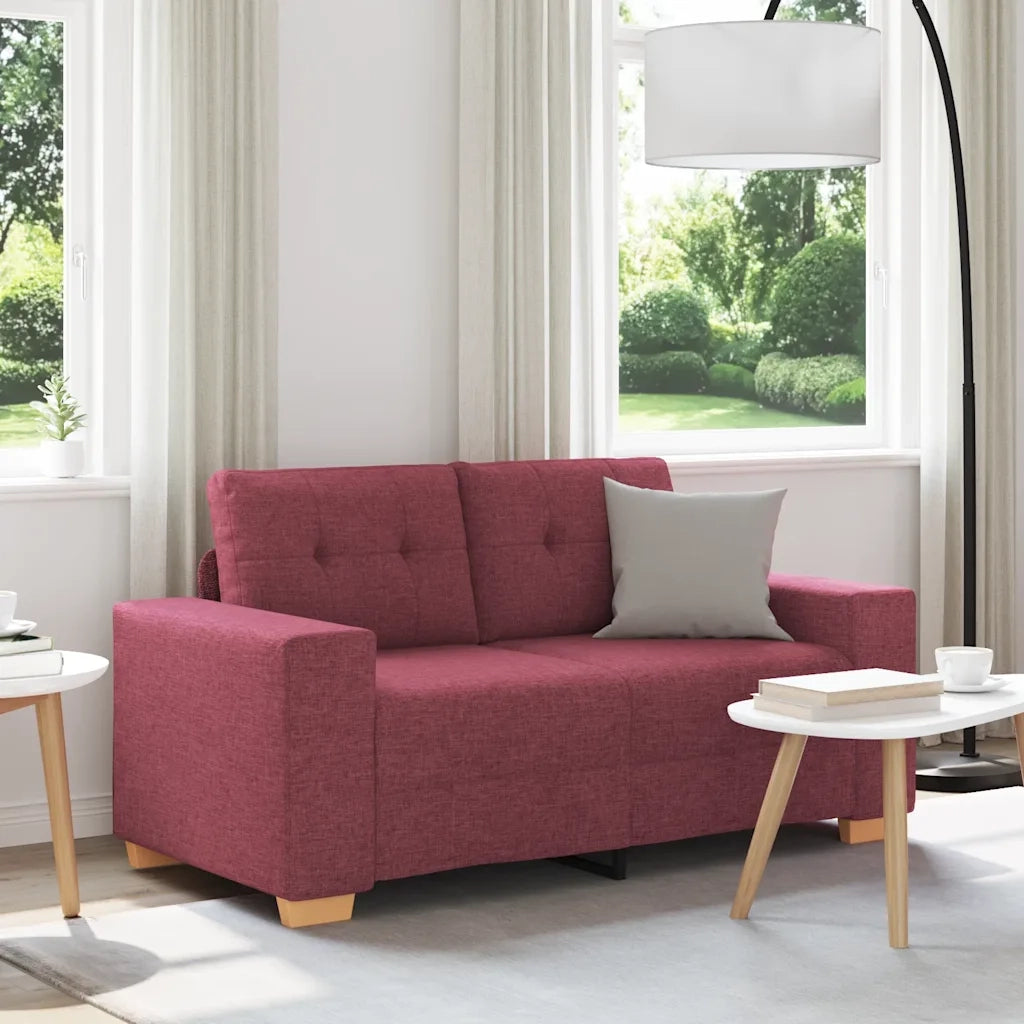 Divano Divanetto Rosso Vino 160x77x82 cm in Tessuto 4105071