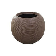 Casp√≤ Sfera rigata Shabby 40 cm marrone