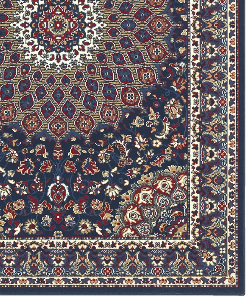 Tappeto ROYAL SHIRAZ 2082 BLU cm.140x210 arredo soggiorno salotto disegno moderno geometrico arredo casa