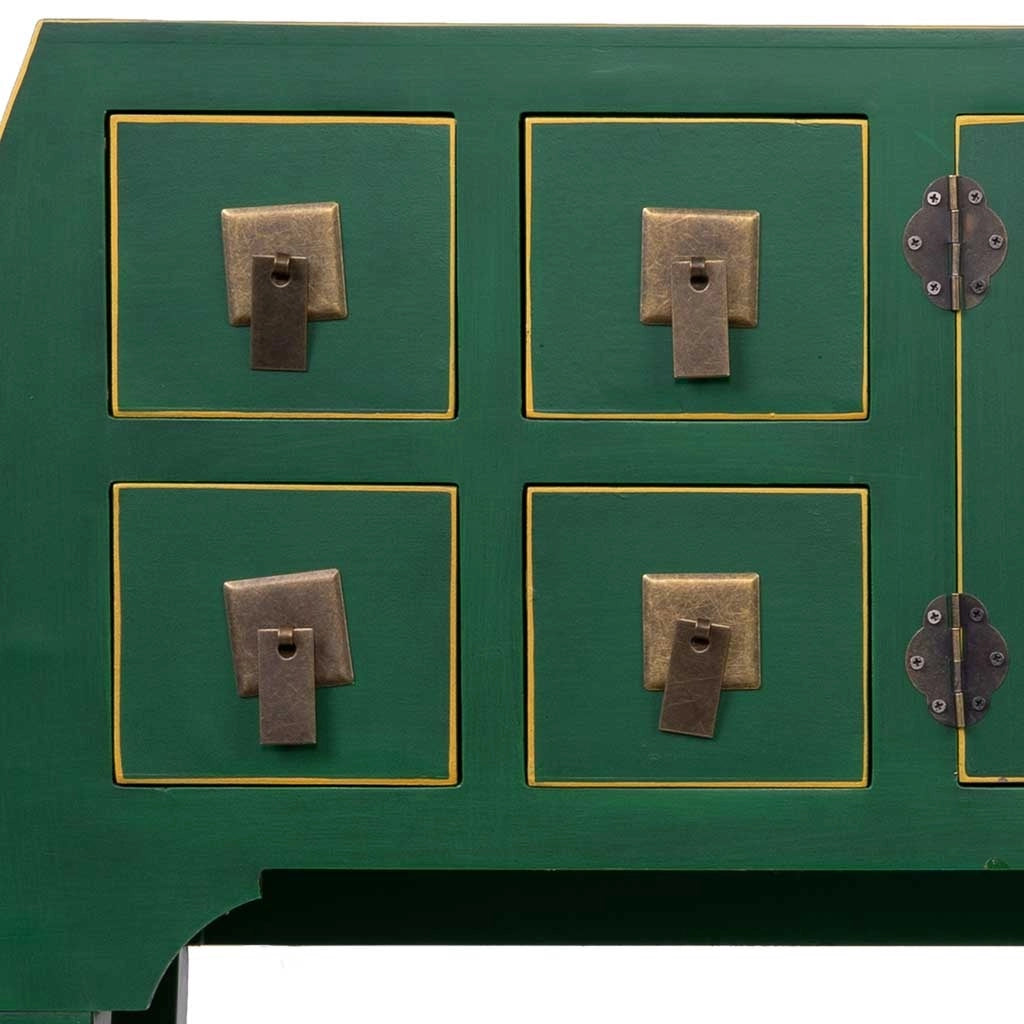 Mobile da ingresso in legno con 4 cassetti e 2 porte 98x26x80h cm
