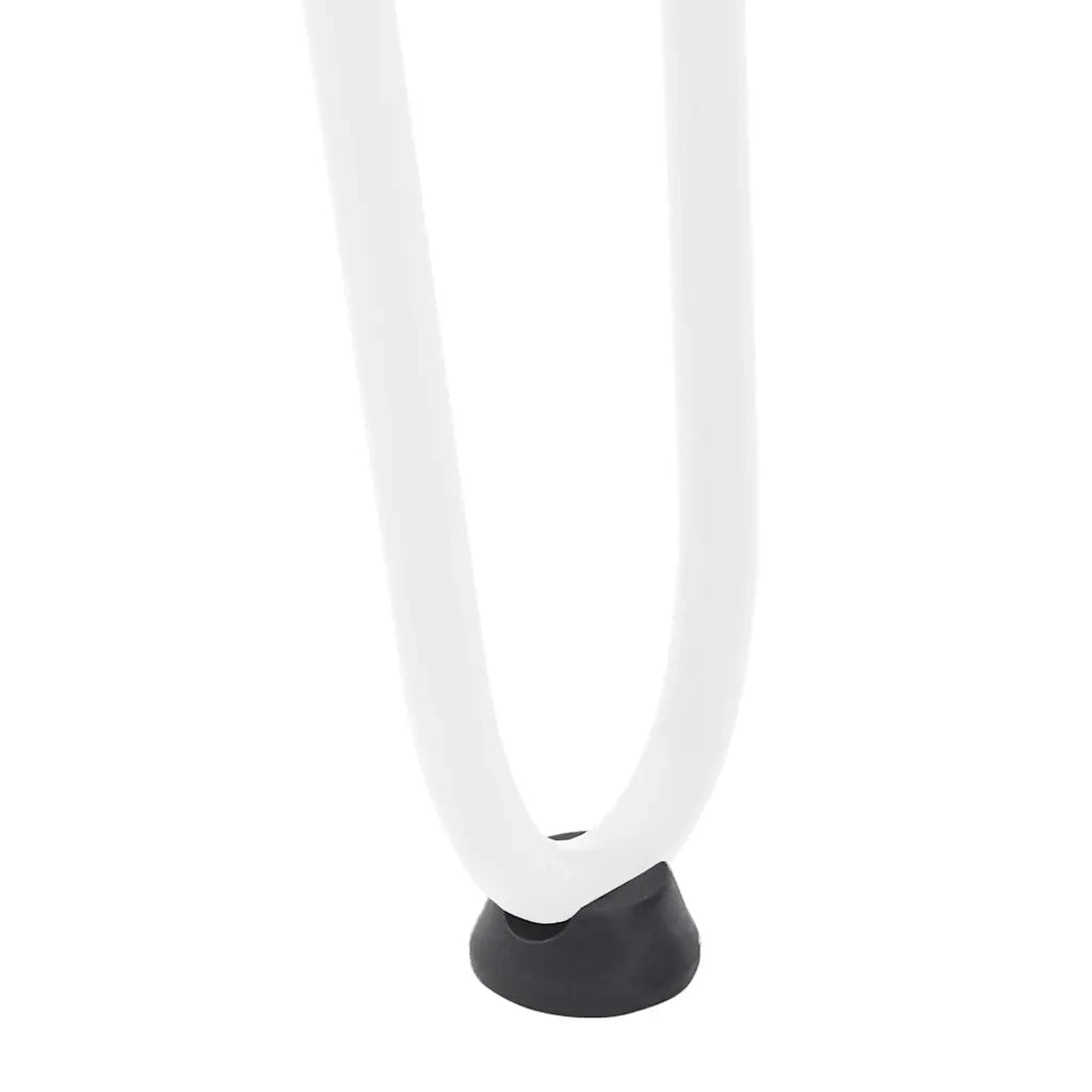 Gambe a forcina per tavoli consolle 4 pz Bianco 72 cm Acciaio massiccio