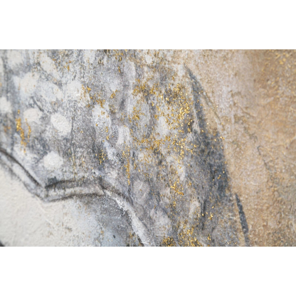 Stampa su Tela Buddah 2, Multicolore, Legno, 80x3x120 cm