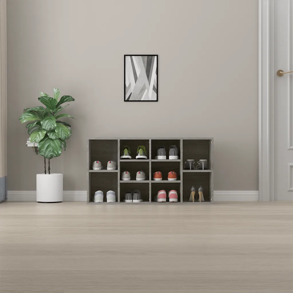 Scarpiera Grigio Sonoma 103x30x54,5 cm in Legno Multistrato cod mxl 43577