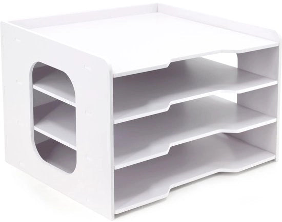 Organizzatore di cartelloni per scrapbook, 12 x 12 - 4 strati, archivio per scrivania, contenitore per cartelloni, cartelloniere, 12 x 12 pollici, ripiegabile e stivabile
