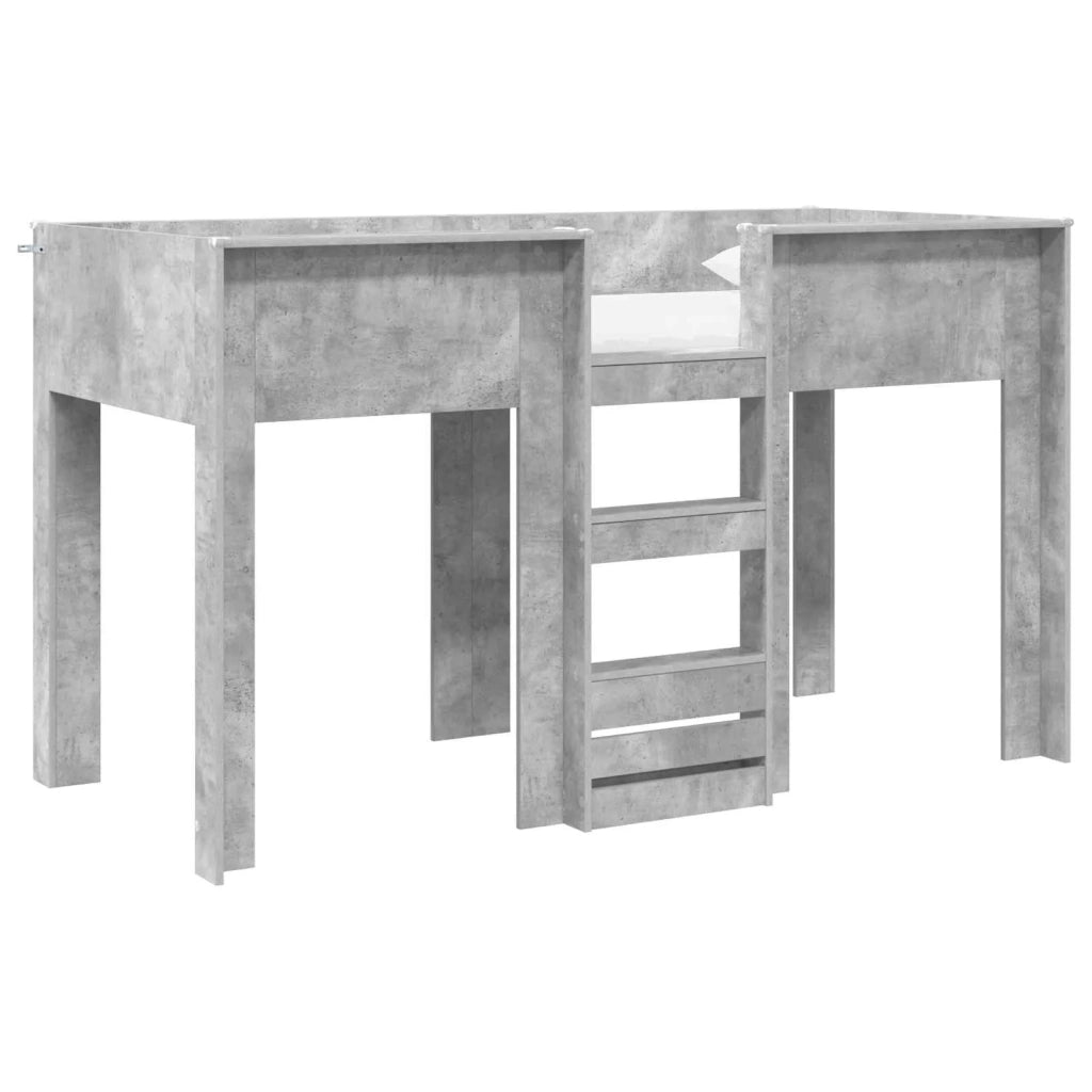Letto a Castello per Bambini Grigio cemento 75 x 190 cm 3410470