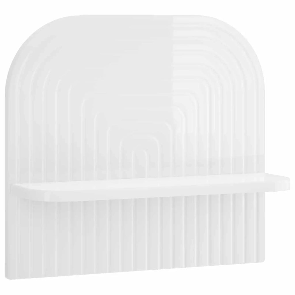 Scaffale da parete 2 pz Bianco Lucido 41 x 13,5 x 37,5 cm 8014936