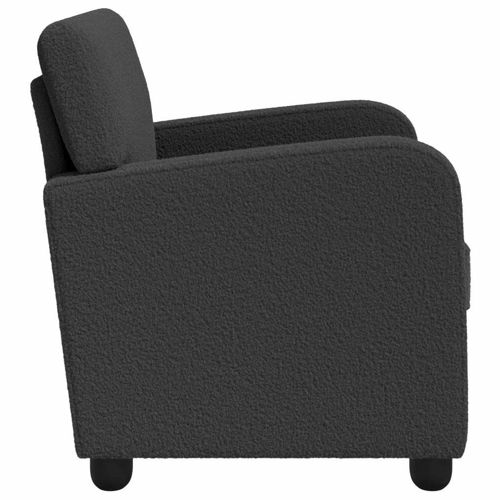 Poltrona Grigio Scuro Pelliccia sintetica di agnello 42043409