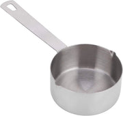 Lepel di misura - acciaio inossidabile - cucchiaio con scala per ingredienti liquidi e solidi - accessori da cucina per cucinare e cuocere - argento (1/3 tazza 80 ml)