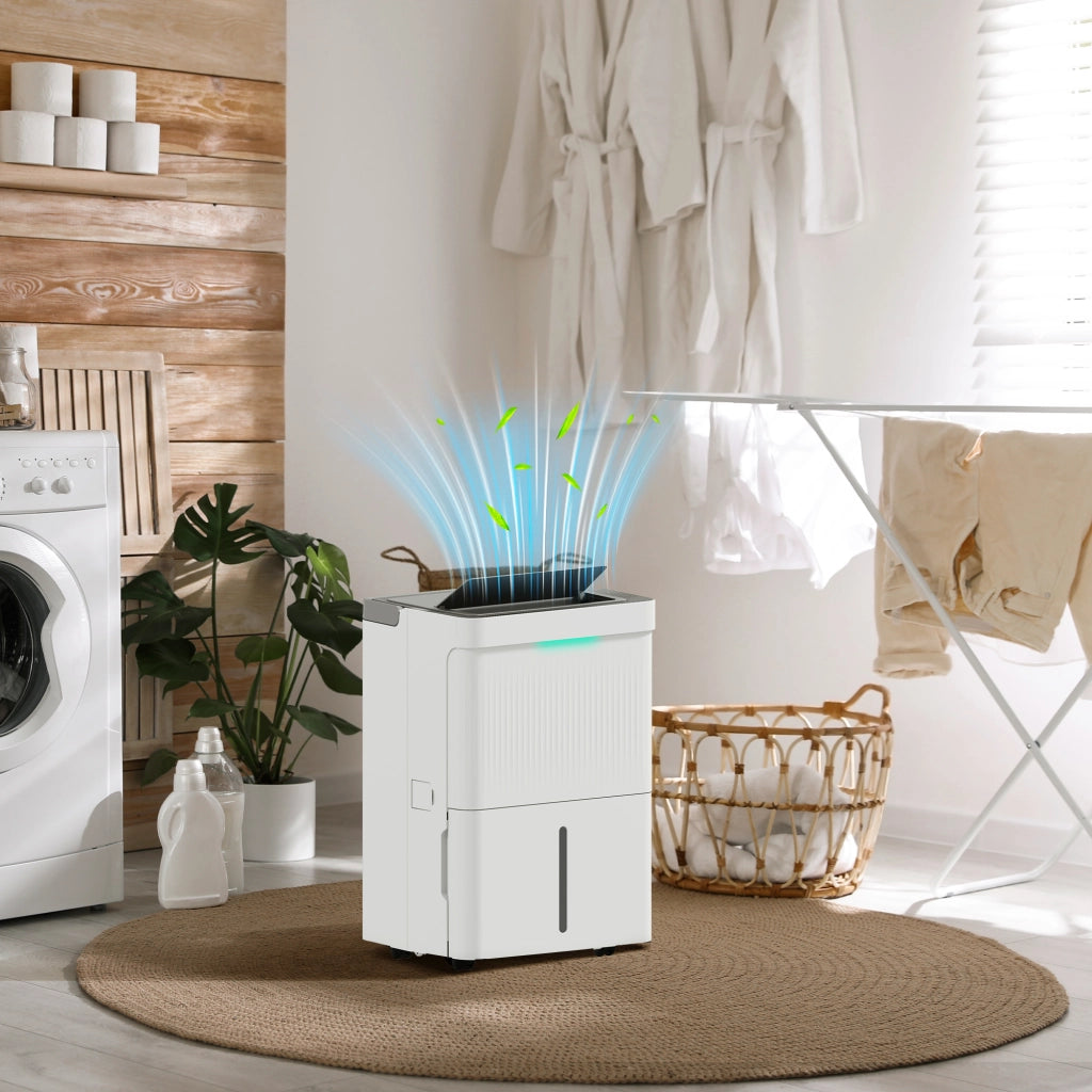 Deumidificatore 35L/giorno ¨C zephmum ¨C Serbatoio 5.5L LED Bianco