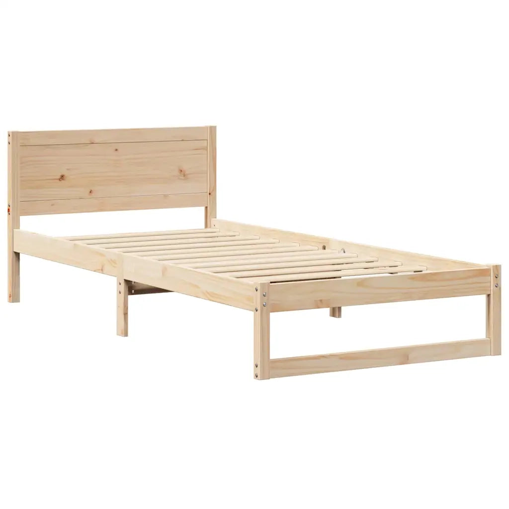 Struttura del letto Naturale 80 x 200 cm Pino massello 873292