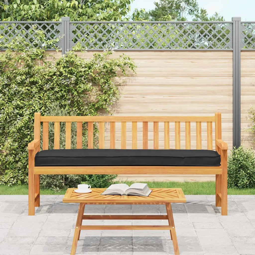 Cuscino per pallet Nero 180 x 40 x 8 cm Tessuto Oxford 42001672