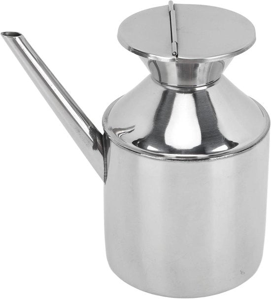 Olio Kan Multifunzionale in Acciaio Inossidabile per Salsa di Soia e Aceto - Dispensatore di Acqua di Cottura con Flacone in Acciaio Inossidabile