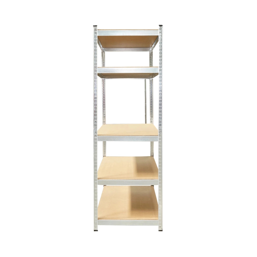Scaffale in metallo con 5 ripiani in MDF, 180x120x60 cm, 175 kg/ripiano, montaggio senza viti, zincato