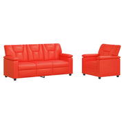 Set di divani 2 pcs Rosso Similpelle 3430539