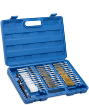 Set 38 Spazzole Metalliche Per Pulizia Tubi Cilindri Attacco 1/4'' Esagonali ox