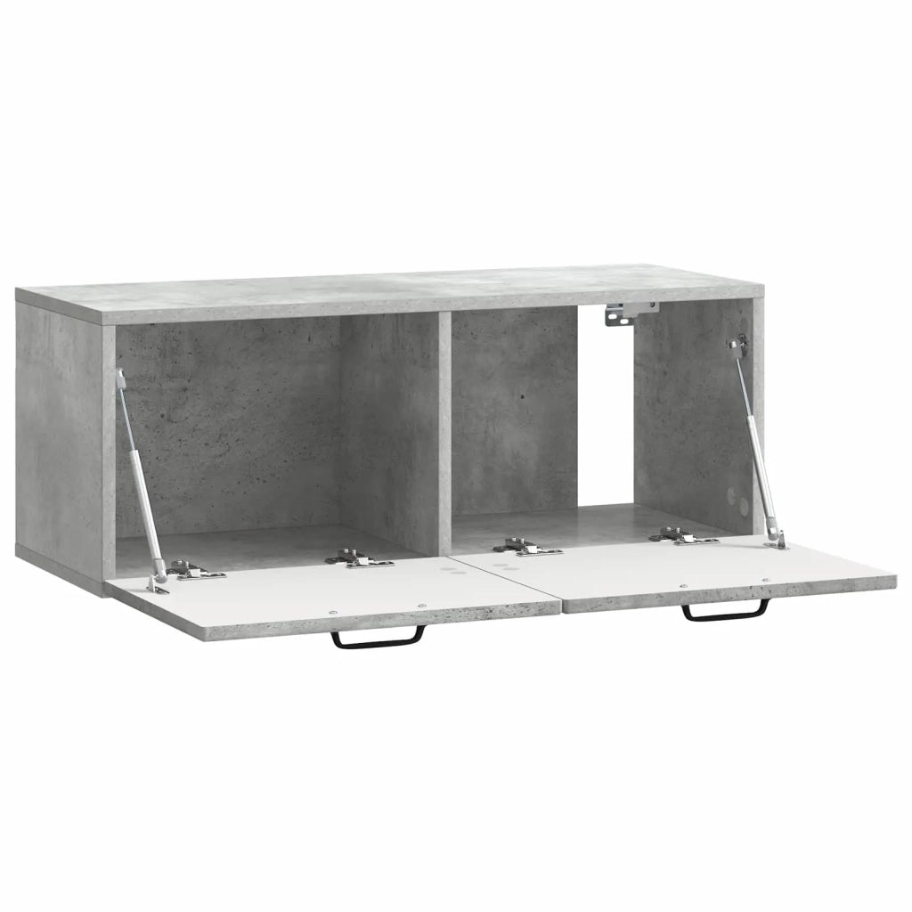 Mobile Porta TV da Muro Grigio Cemento 78,5 x 31 x 30 cm