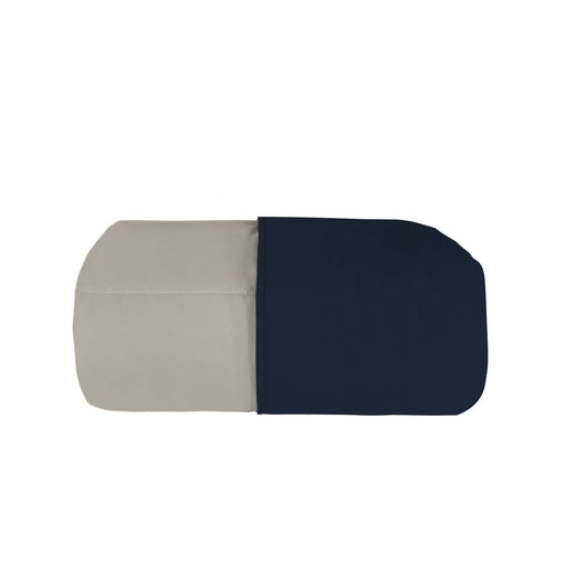 Trapuntino Double Face 1 Piazza e Mezzo 100gr Tinta Unita in Microfibra Blu Scuro/Grigio Chiaro