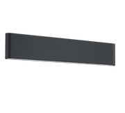 Applique da esterno LED 2 luci, alluminio, antracite, 46,5x9x4 cm, Thames Ii