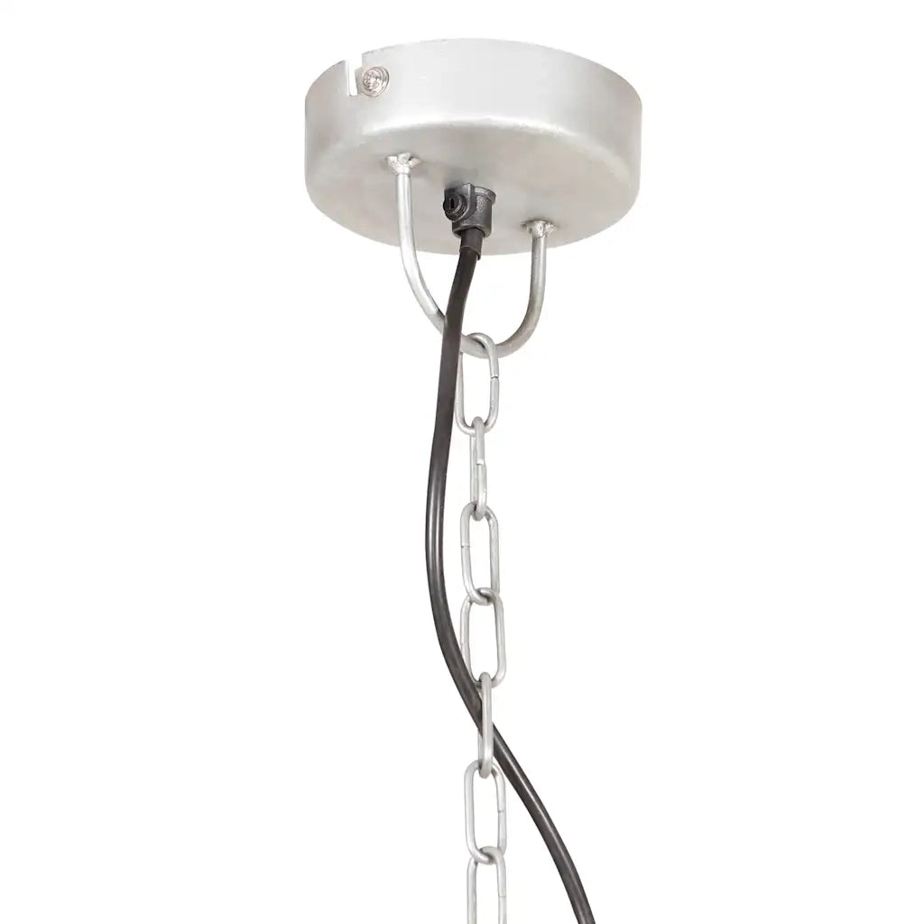 Lampada a Sospensione Vintage 25 W Argento Rotonda 41 cm E27 320541