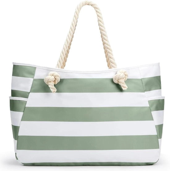 Borsa da spiaggia grande con chiusura a raccordo - impermeabile e ideale per escursioni estive