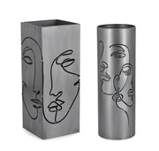 Portaombrelli in Metallo Moderno Stilizzato Argento Envans Bizzotto Formato: Tondo