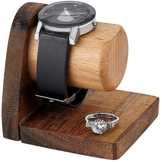 Organizzatore per gioielli in legno - Standard di esposizione per bracciali e collane - Dimensioni 7,35x7,2x2,83 cm