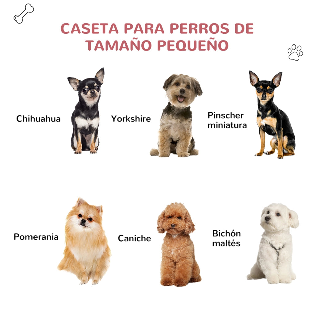 Cuccia per Cane con Base Elevata e Ventana ¨C zephmum ¨C Grigio Rosso 59x75x66 cm