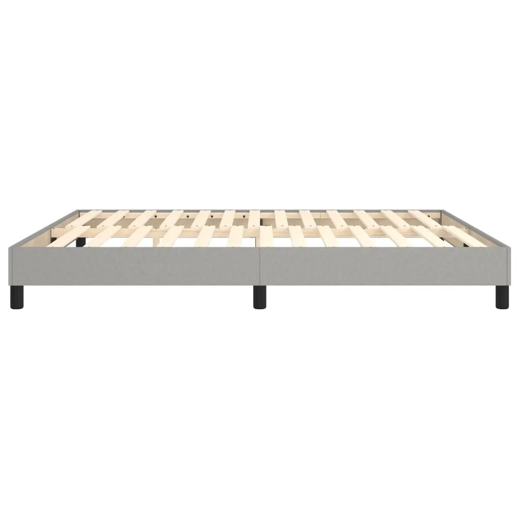 Struttura Letto a Rete a Molle-Giroletto Grigio Chiaro 160x200 cm Tessuto 601974