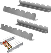 Set di supporti per griglia da 4 - acciaio inossidabile - saschielli per barbecue - accessori per barbecue