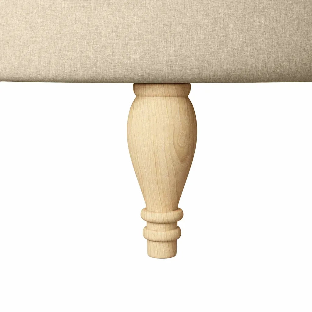 Divano Sedia-Poltrona Slipper Crema 56,5 x 70 x 110 cm Tessuto