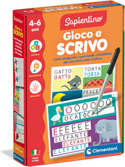 Sapientino Montessori - Gioco e Scrivo, Gioco Educativo Bambini, Lavagnette Riscrivibili per Sviluppare Scrittura e Voca