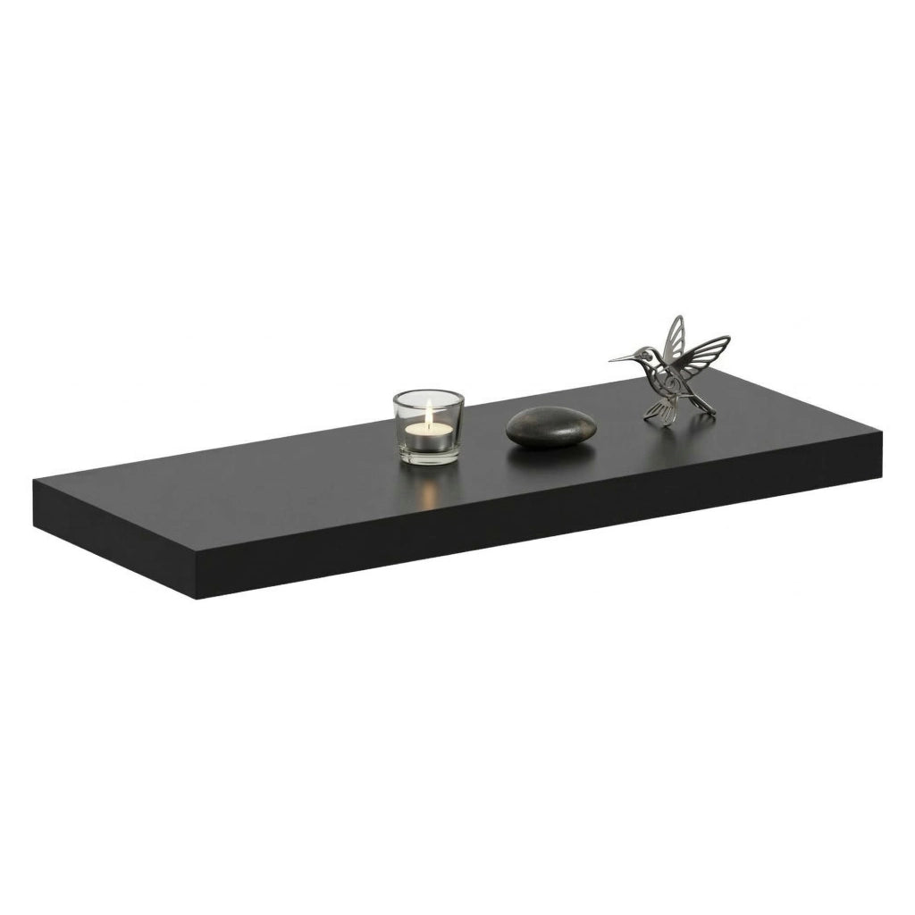 Varena, Mensola un Ripiano, 60x23x4h cm Nero