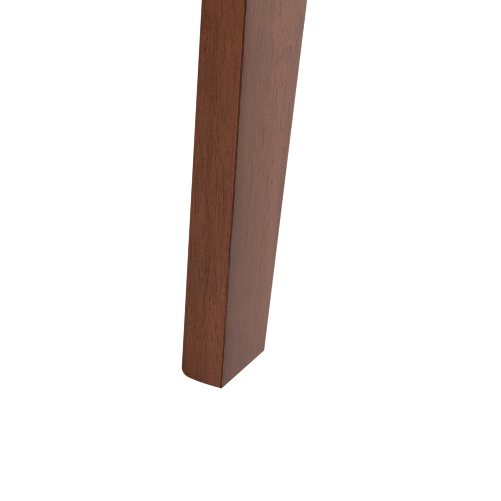 Set di 2 sgabelli in legno di caucciù marrone in stile retrò per sala da pranzo cucina