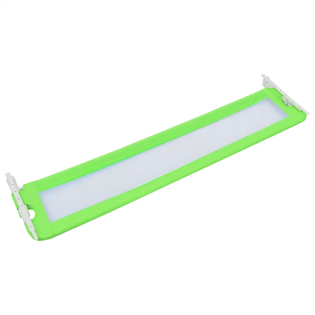 Sponde Letto di Sicurezza Bambini Verde 180x42cm Poliestere 10169