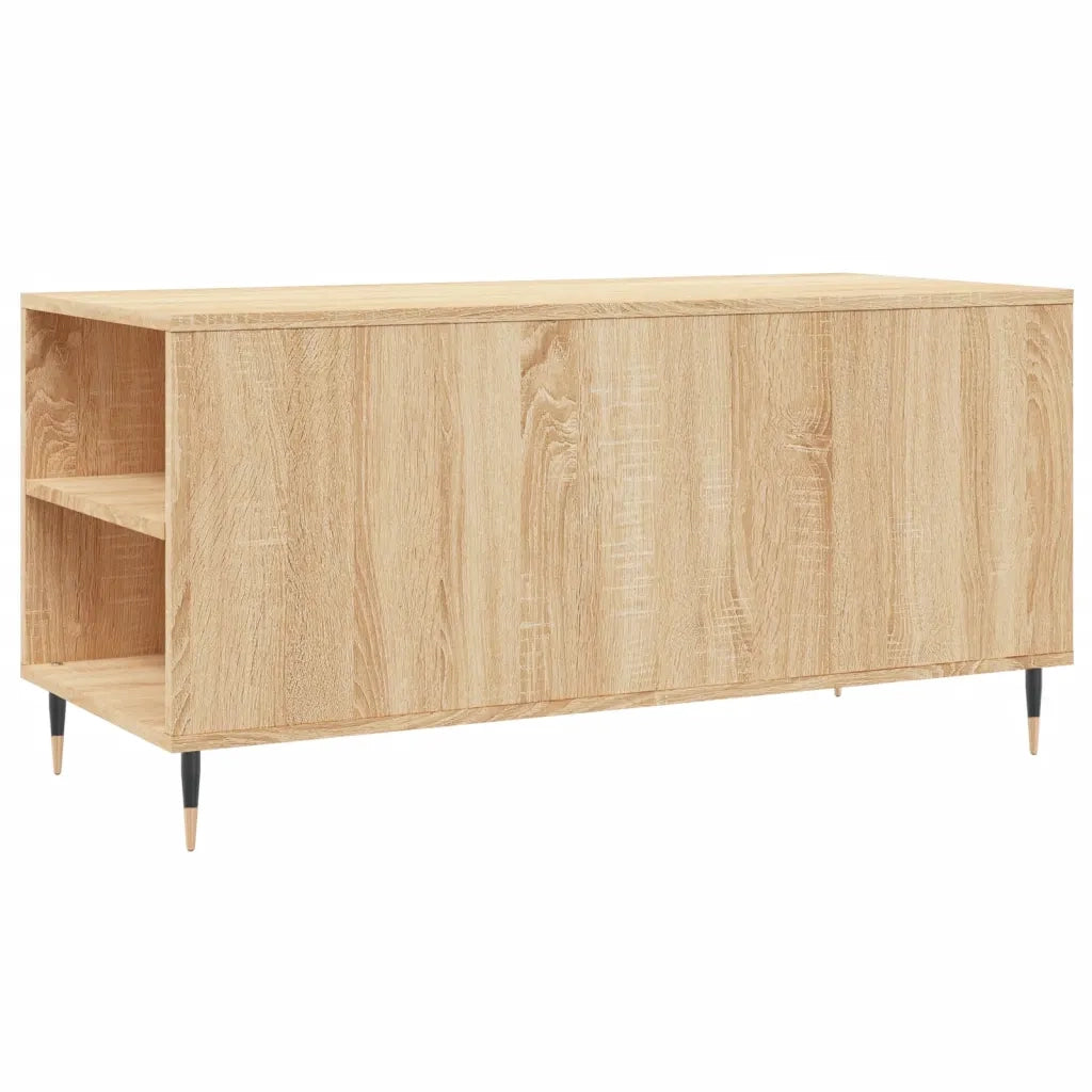 vidaXL Tavolino Salotto Rovere Sonoma 102x44,5x50 cm Legno Multistrato