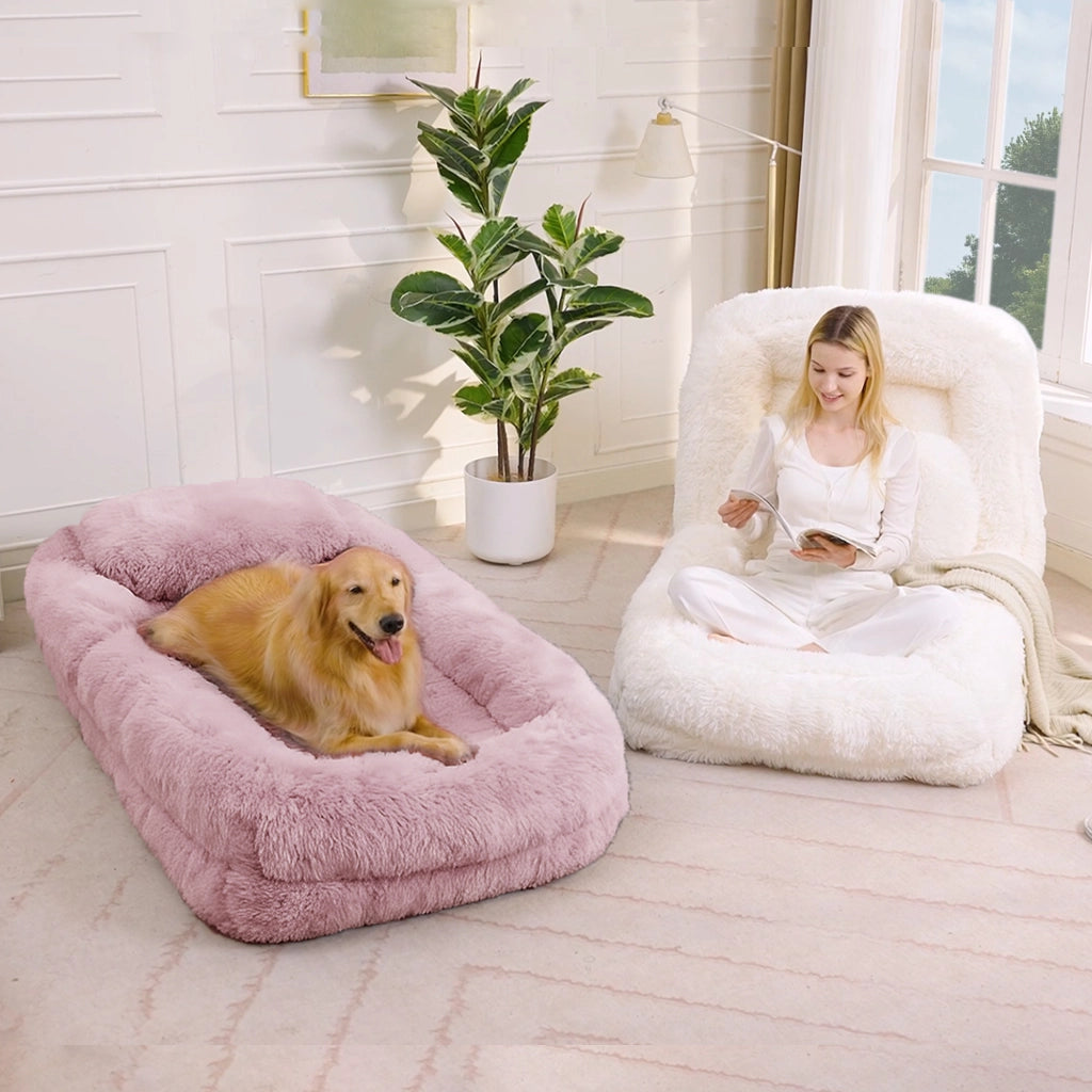 Poltrona Gaming da Terra ¨C MINIMAL ¨C Rosa, Tessuto Peluche, Regolabile 5 Livelli