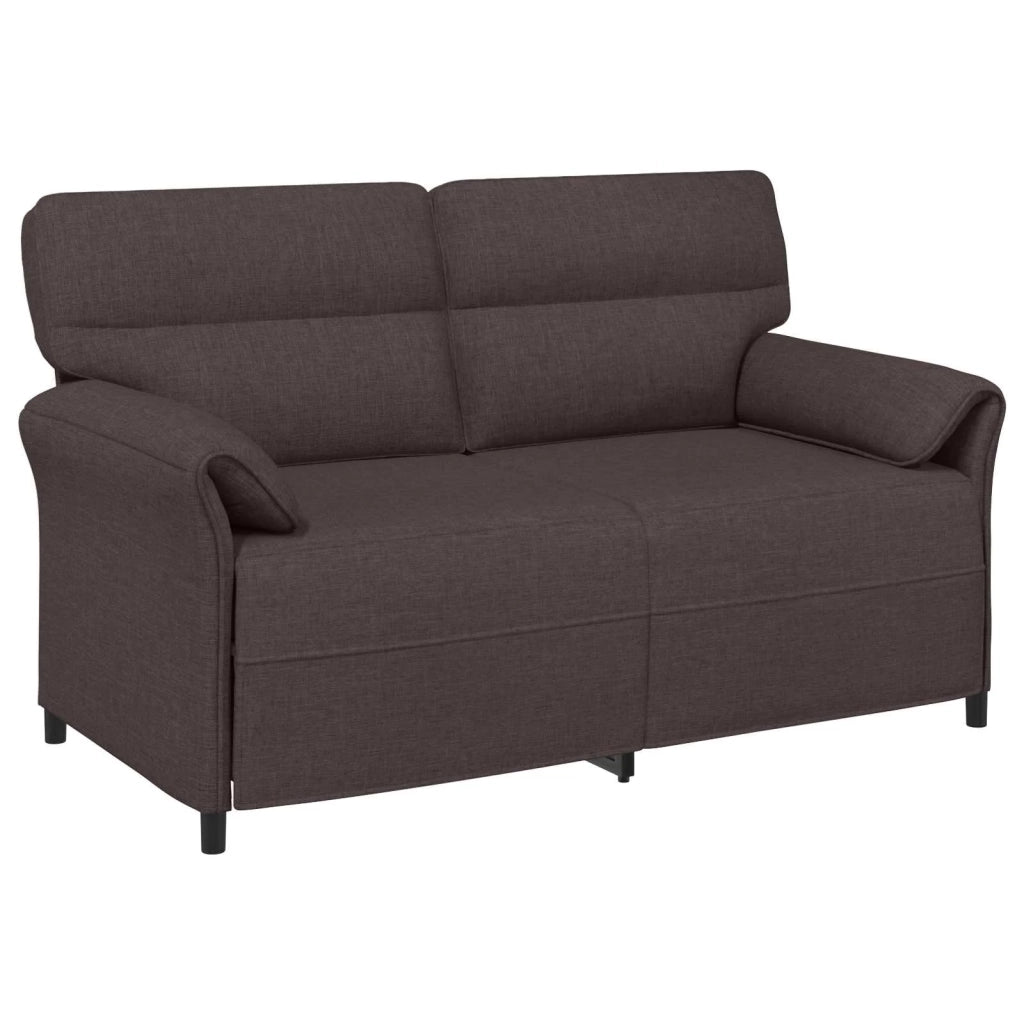 Set di divani 2 pz Marrone Scuro Tessuto 3424861