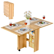 Tavolo Pieghevole con Ruote ¨C zephmum ¨C Legno 140x80x74cm