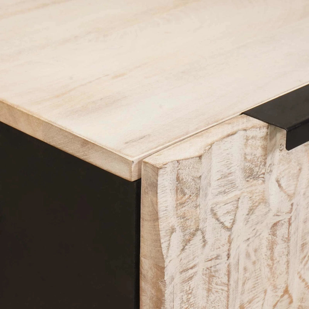 Credenza-Buffet-Armadio da cucina Finitura Bianco Lavato 60 x 33,5 x 75 cm 513049