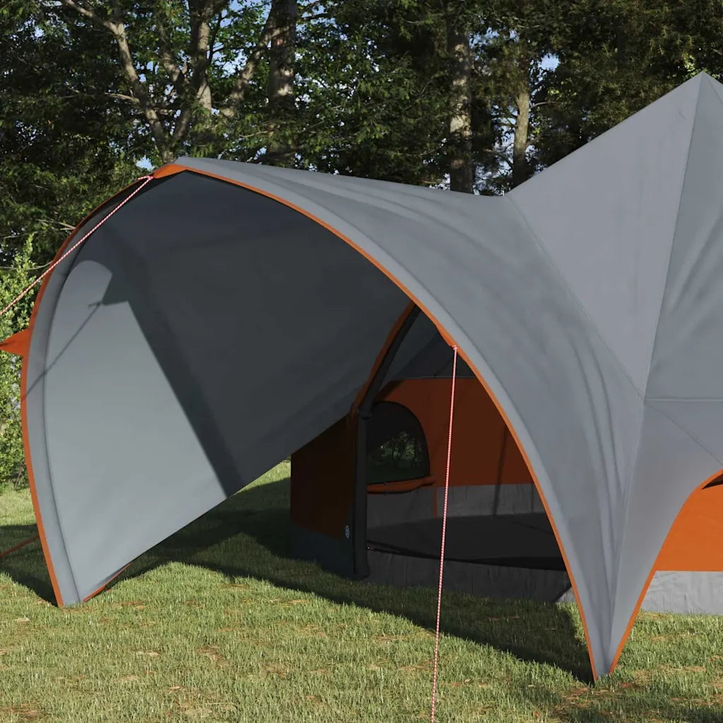 Tenda Teepee per 5 Persone con tetto Grigio e arancione