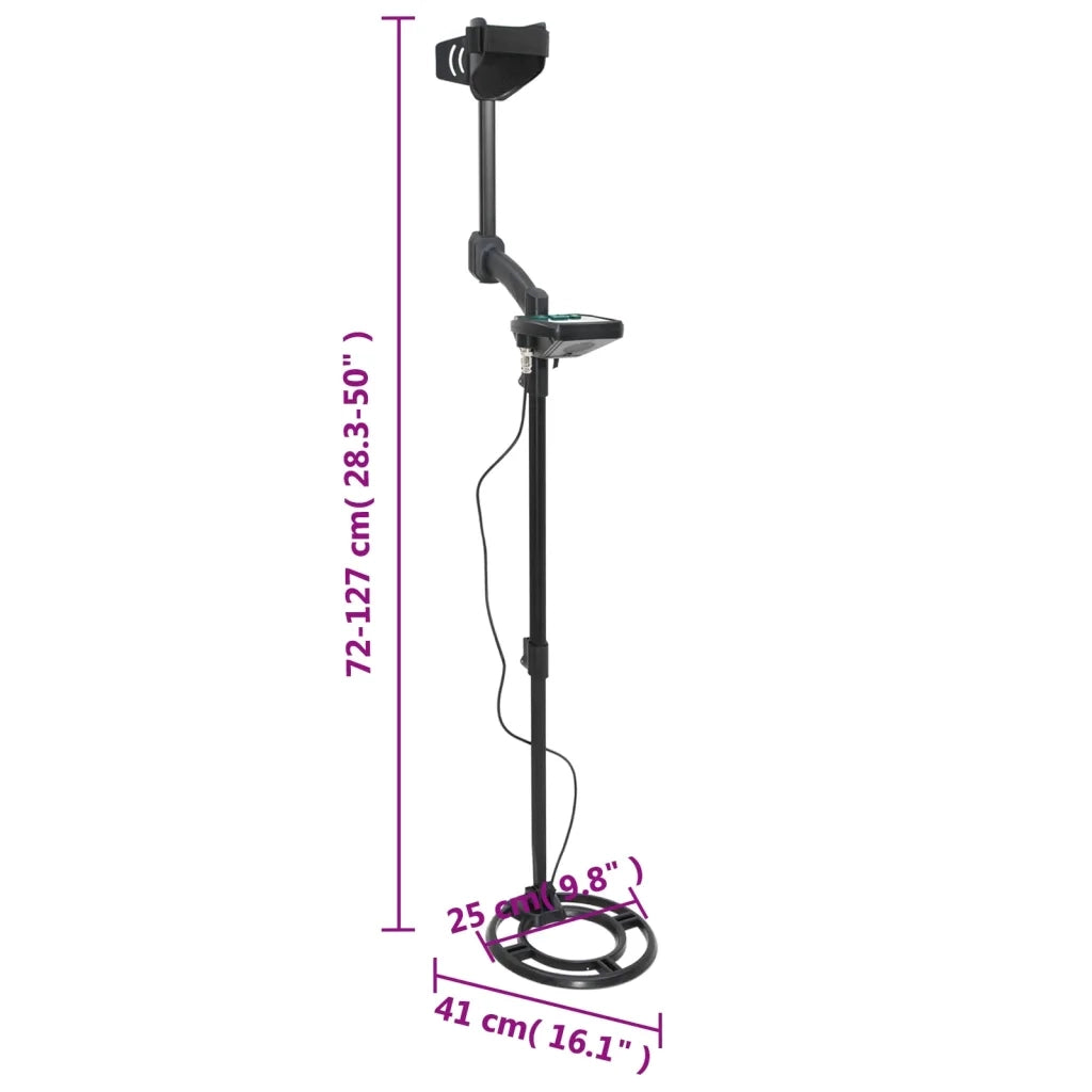 Metal Detector 24 cm ProfonditÃ  Ricerca Schermo LCD