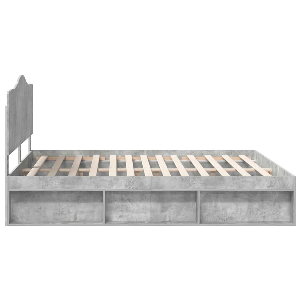 Struttura del letto Calcestruzzo 180 x 200 cm Pino massello 3413275