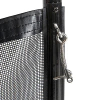 Recinzione Barriera di Sicurezza per Piscina a Rete, Set di 4 Pannelli, 365L x 126H cm, Nero