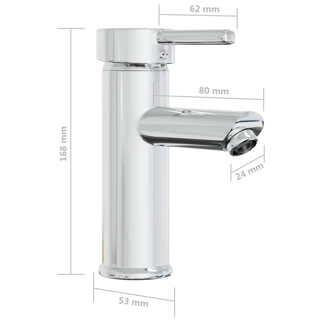 Lavabo da Incasso con Rubinetto 61x39x18 cm in Ceramica Bianco CFW6672603